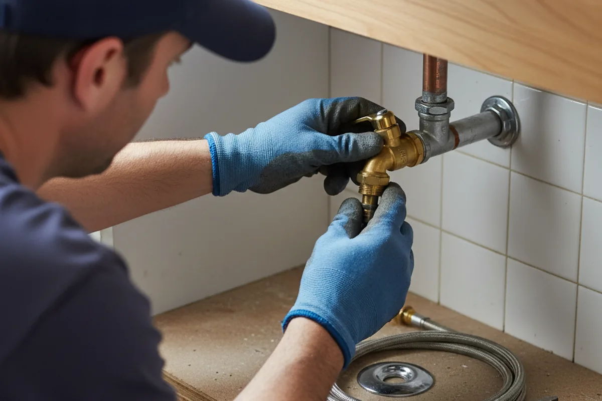 Shutoff valve and fitting work during Emergency Plumbing in Saint Louis